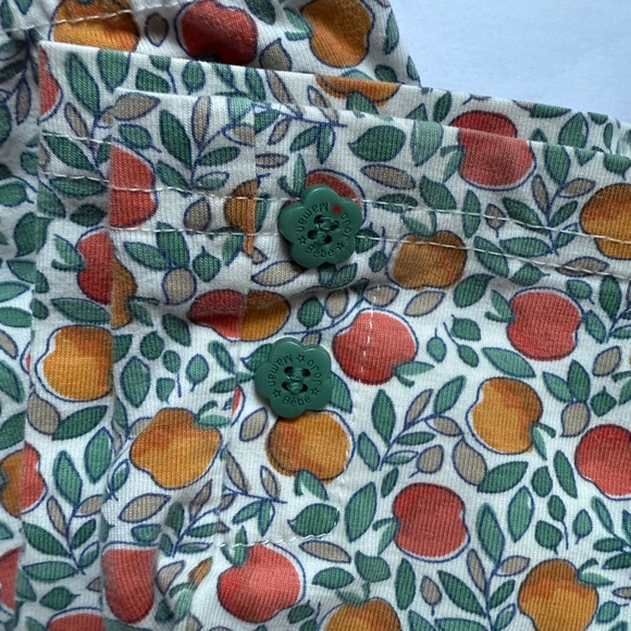 Jojo Maman Bebe Leggings 4-5 EUC Lot / Bundle of 2 pairs Apples & Green British - Picture 5 of 7